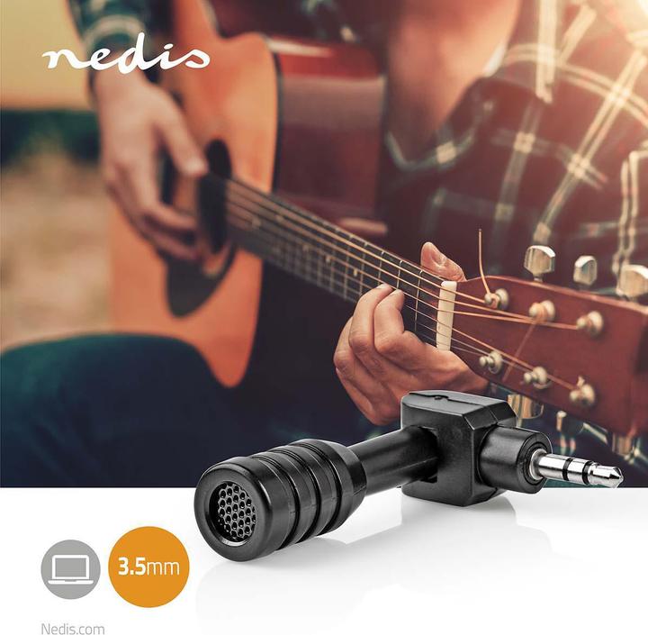Image du produit Nedis MICMJ100BK Microphone filaire Mini prise 3,5 mm Noir