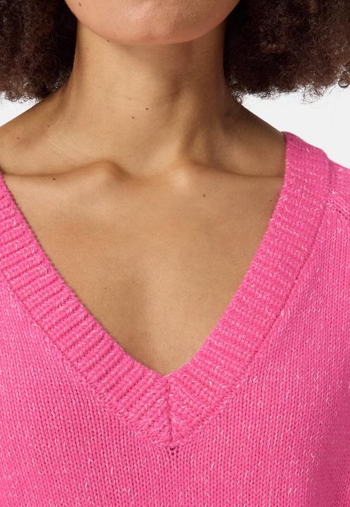 Produktbild Cash-Mere Seide Kaschmir Oversize Style V-Ausschnitt Pullover (S)