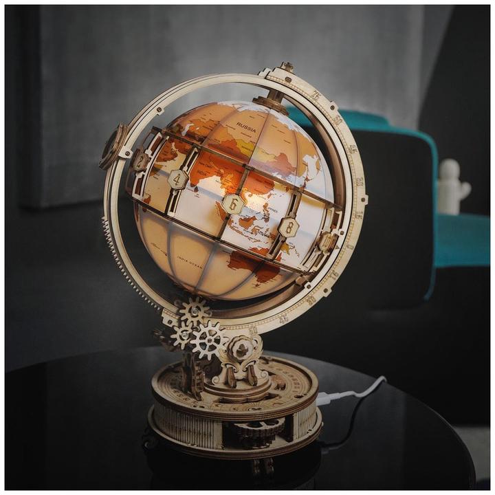 Image du produit Rokr Luminous Globe - Kit de construction en bois 3D