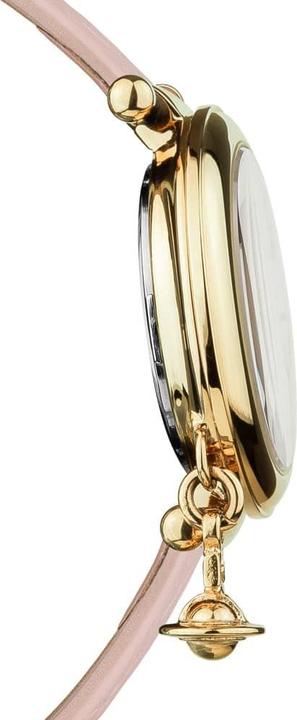 Actual product image Vivienne Westwood Ladies Watch Orb II Analogue Quartz VV006PKPK Pink Strap pink band ring (Analogue wristwatch)