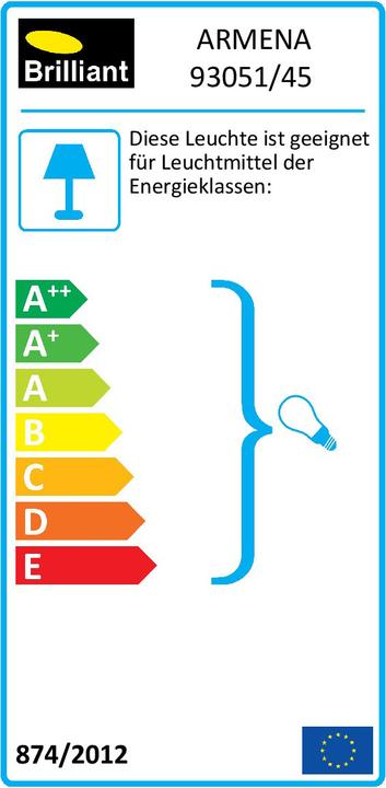 Energy Label Brilliant Armena (E27)