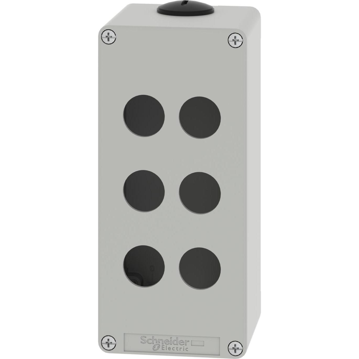 Schneider Electric XAPD3506 Leergehäuse XAP Metall grau für 6x22mm - CSA (Gehäuse), Elektronikzubehör + Gehäuse, Grau