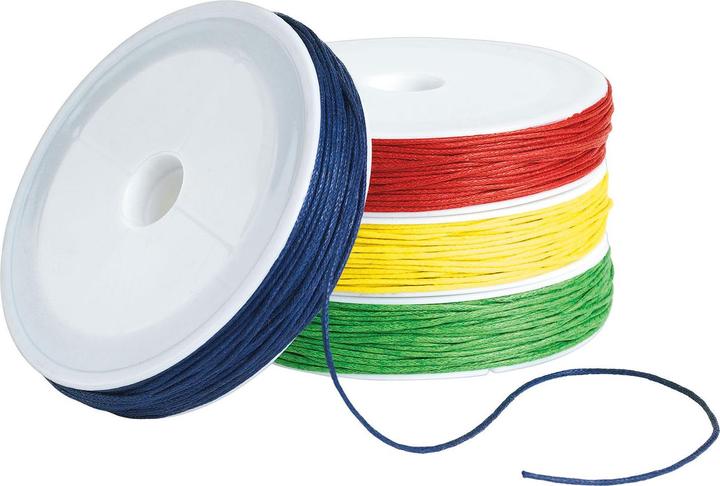 Actual product image Colorations Waxed cotton cord 25 metres, set of 4 (25 m)