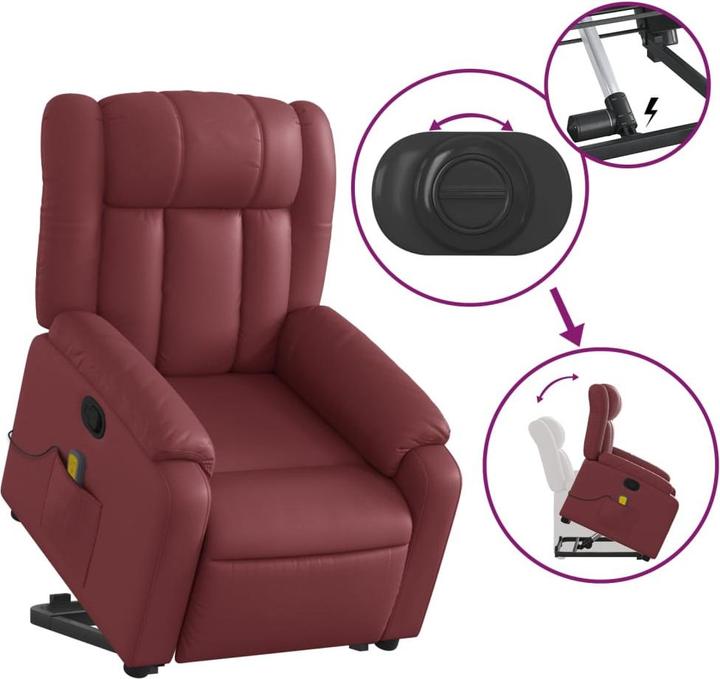 Image du produit vidaXL Massagesessel mit Aufstehhilfe