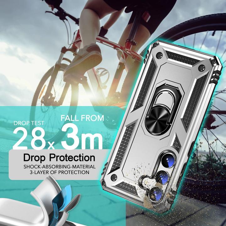 Actual product image Nalia Shockproof Military Style Ring Cover (Samsung Galaxy S24)