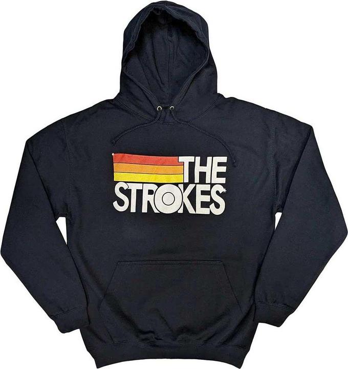 Immagine prodotto The Strokes Felpa con Cappuccio Strisce Logo Adulto Unisex (M)