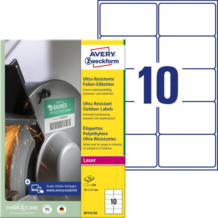 Productafbeelding Avery Ultrabestendige folie-etiketten