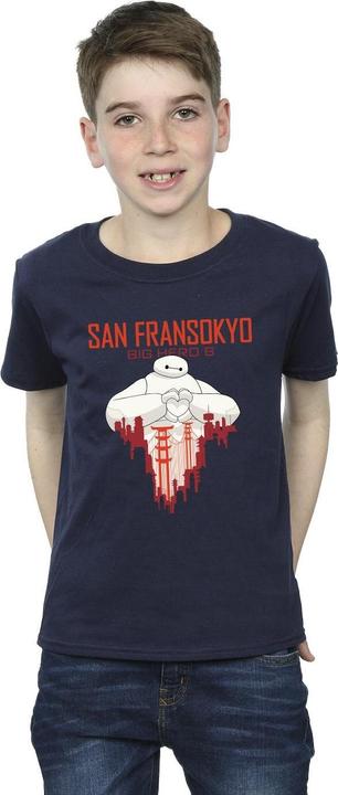 Produktbild Disney Big Hero 6 Baymax San Fransokyo Heart TShirt Jungen (140, 146)