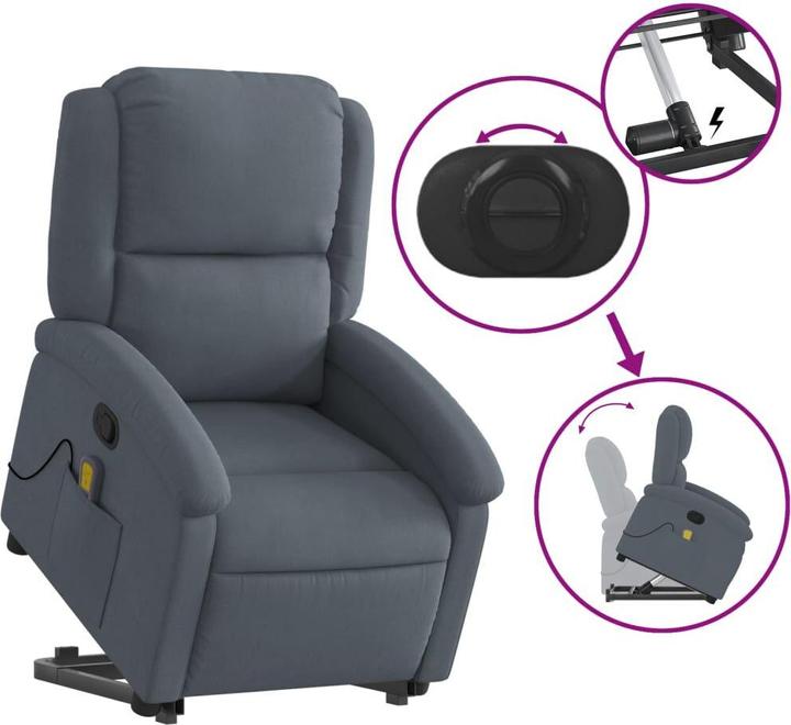 Image du produit vidaXL Massagesessel mit Aufstehhilfe