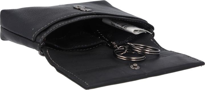 Immagine prodotto Greenland Nature Portachiavi in nappa nera RFID in pelle 11,5 cm