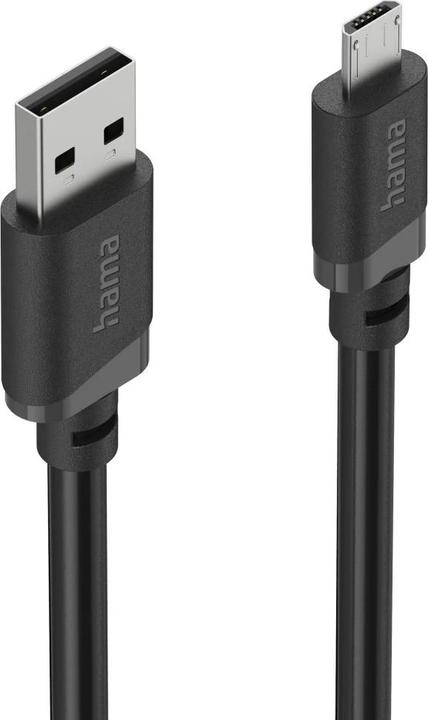 Produktbild Hama Ladekabel, USB-A - Micro-USB, 1 m, Schwarz (1 m, USB 2.0)
