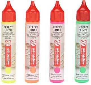 Actual product image Royal Talens Effect Liner set Neon | 4 x 28 ml (112 ml)