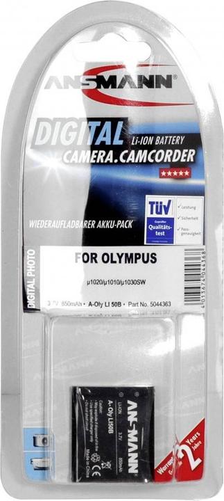Produktbild Ansmann LI-50B, Ersatzakku für Olympus Kameras (Kamera Akku)