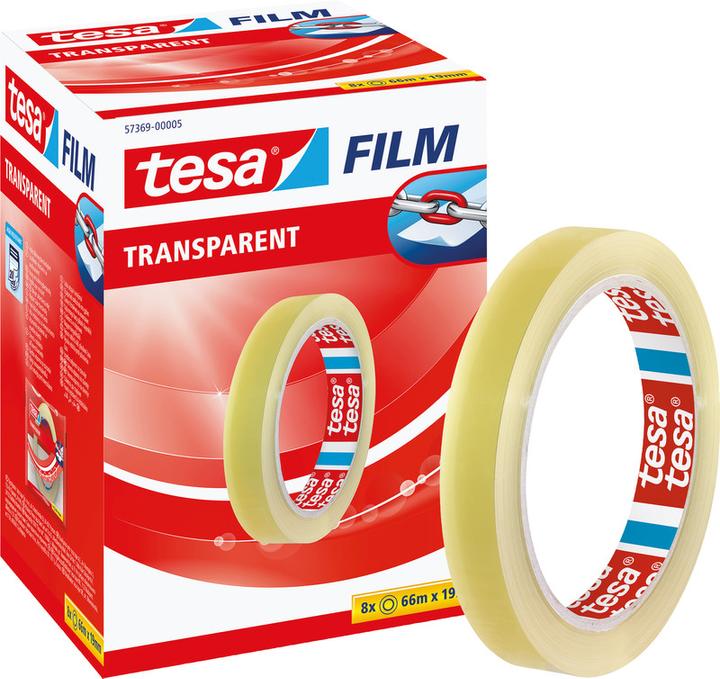 Produktbild tesa tesafilm 1x TRANSPARENT Klebeband (19 mm)