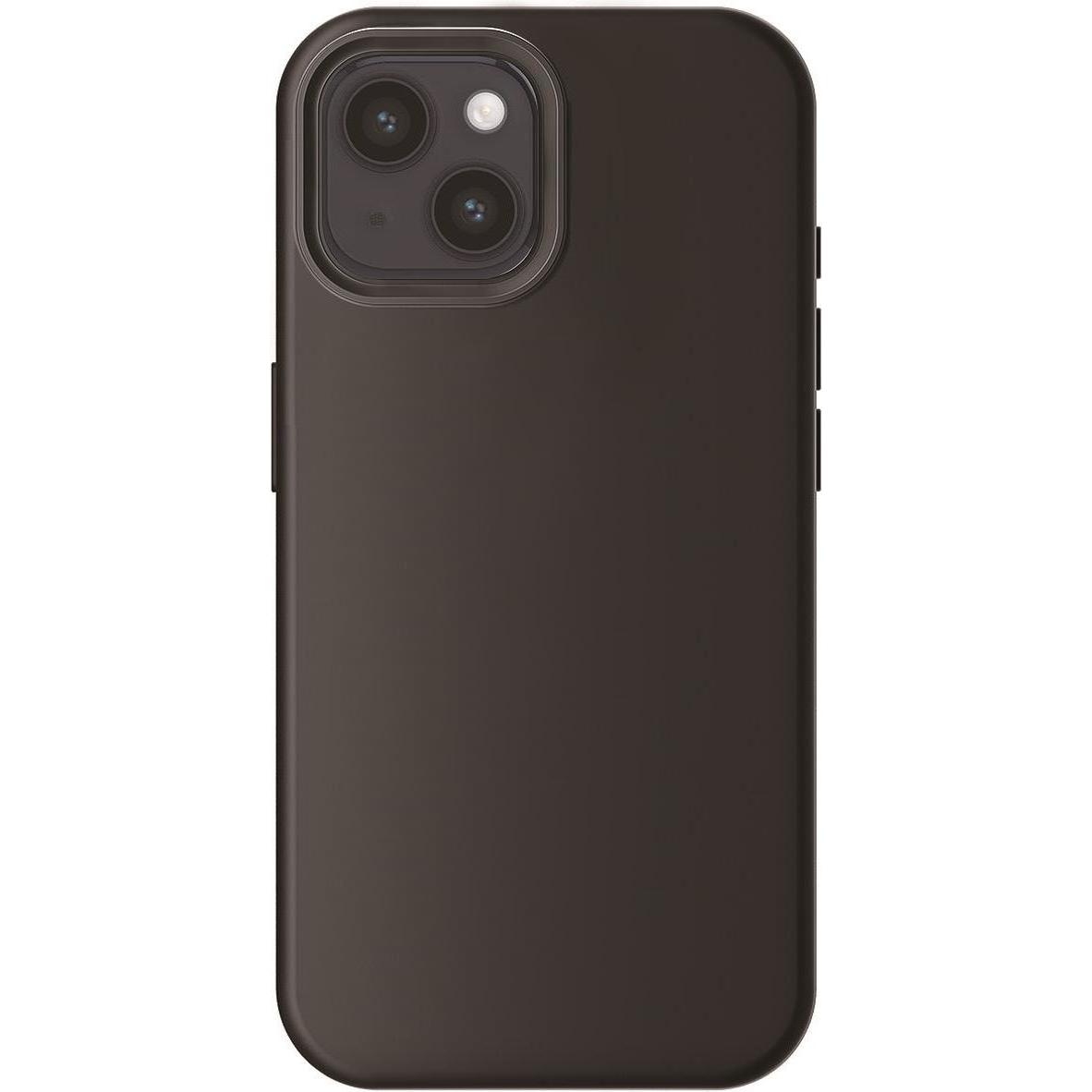 4smarts Silikon Case (Apple iPhone 15), Smartphone Hülle, Schwarz