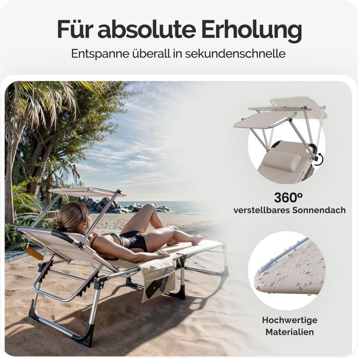 Produktbild Casaria Sonnenliege (210 cm)