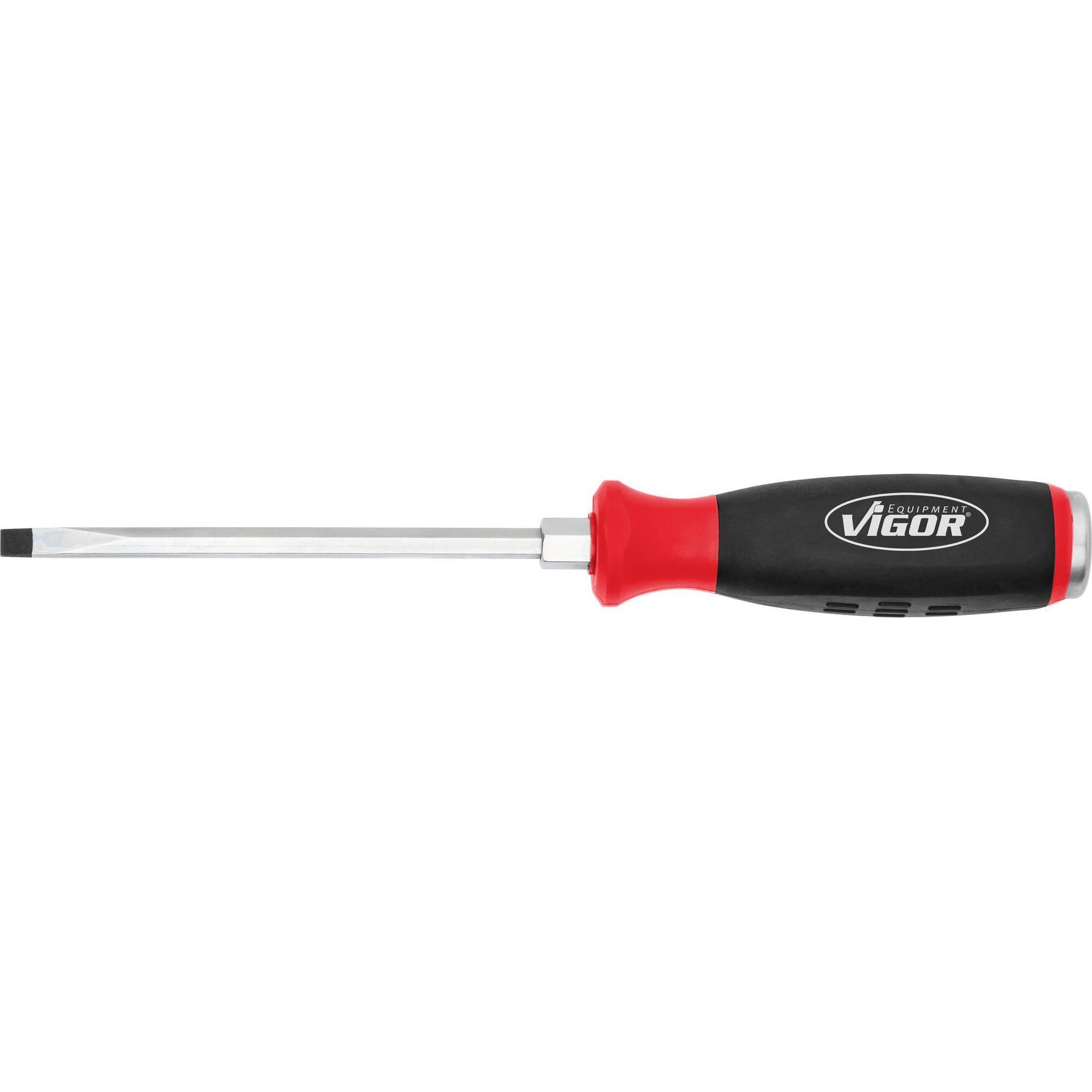 Vigor, Cacciavite, Screwdriver for slotted screws with impact cap ∙ with square input shaft ∙ V5010-SL6 ∙ Attacc…