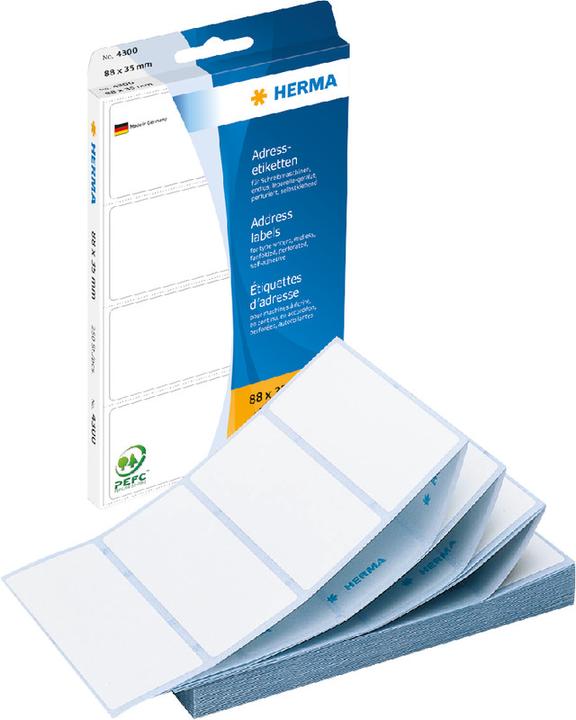 Image du produit HERMA Étiquettes d'adresse pour machines à écrire