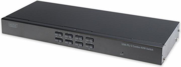 Actual product image Digitus 8-way combo KVM switch 1 user 8 PCs module slot for IP module