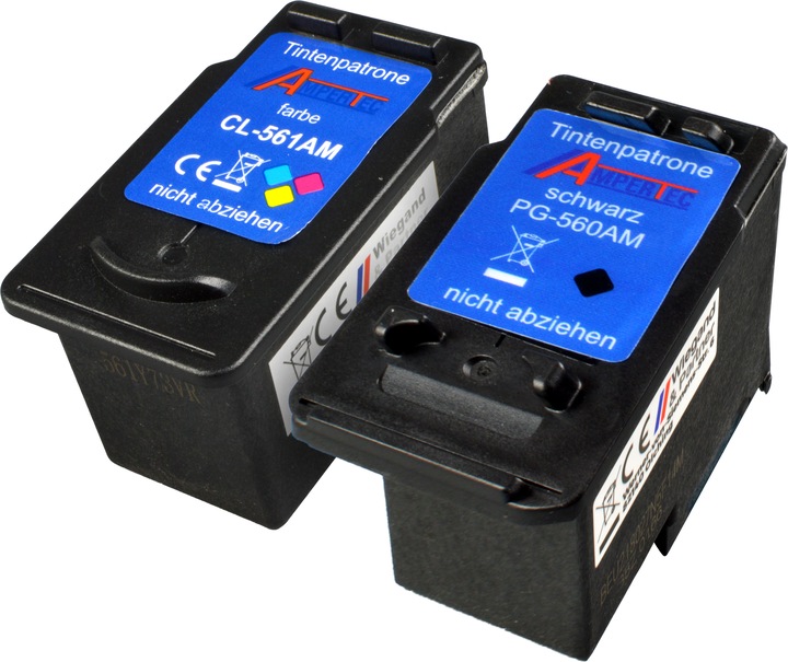 Actual product image Ampertec 2 inks replace Canon PG-560 + CL-561 4-colour (M, Y, FC, C)