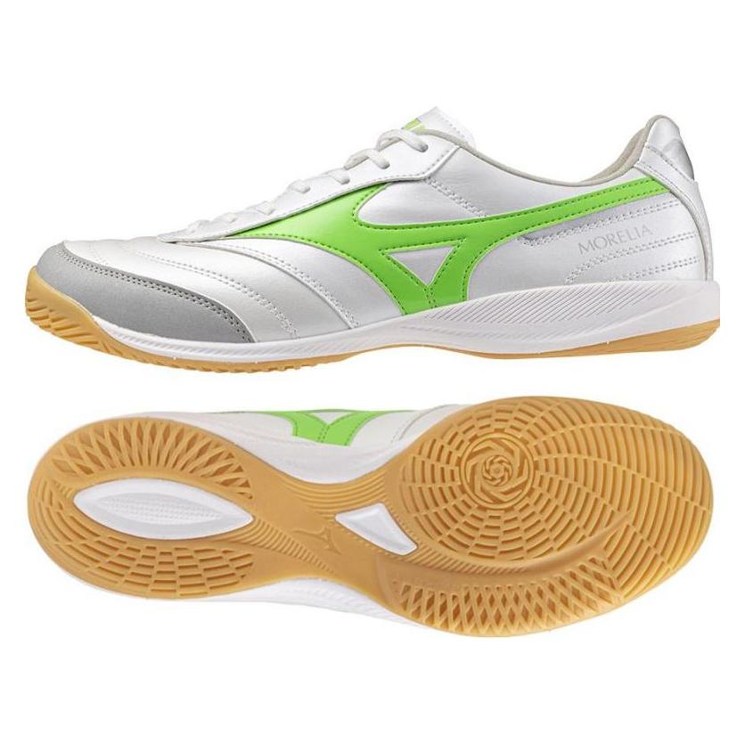 Mizuno, Unisex, Voetbalschoenen, Morelia Sala Pro In (44.5), Groen, Wit, Zilver