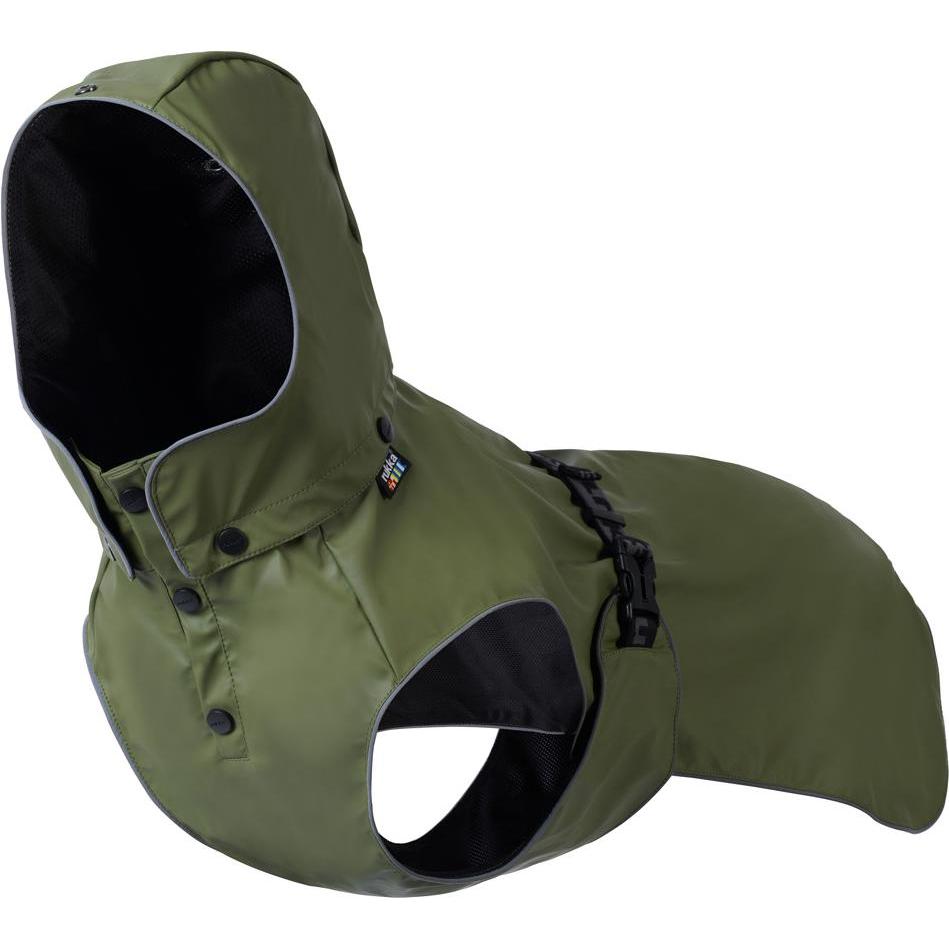 Manteau de pluie Rukka® Streamy Eco, olive pour chien - longueur du dos : 40 cm environ