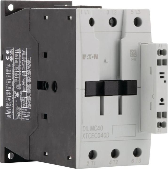 Produktbild Eaton Electric GmbH Leistungsschütz DILMC40 RDC24 185kW/400V DC