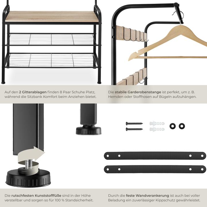 Image du produit tectake Penderie Alberta