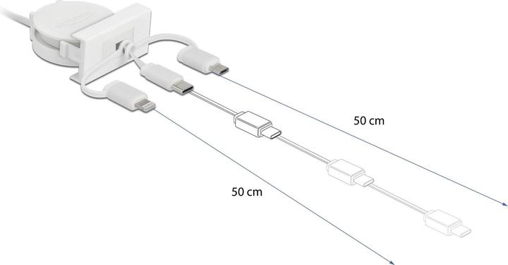 Actual product image Delock 3in1 (0.50 m, USB 2.0)