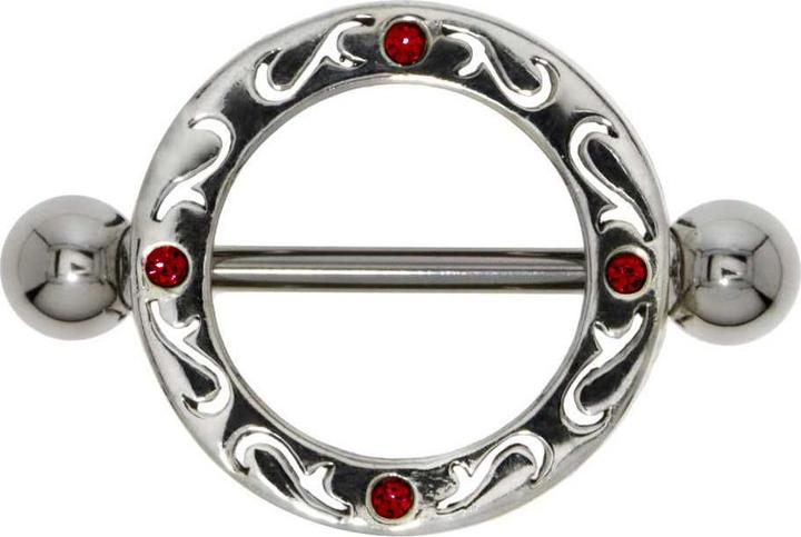 Rouge, argenté