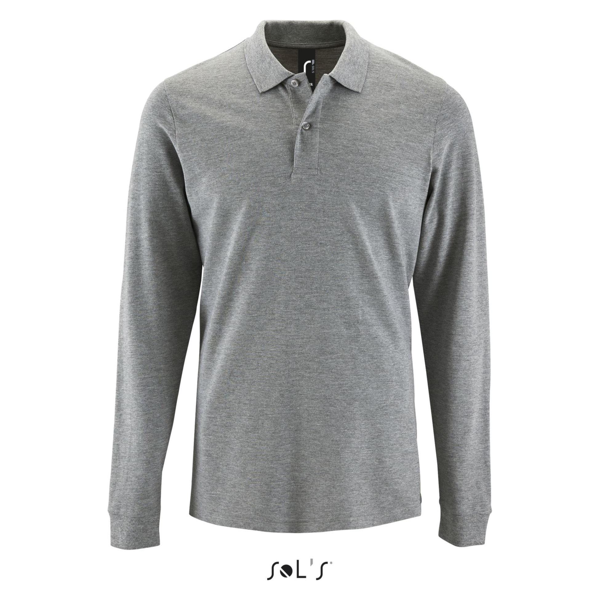 Sol's, Herren, Shirts, Perfect Lsl, Grau, (L)