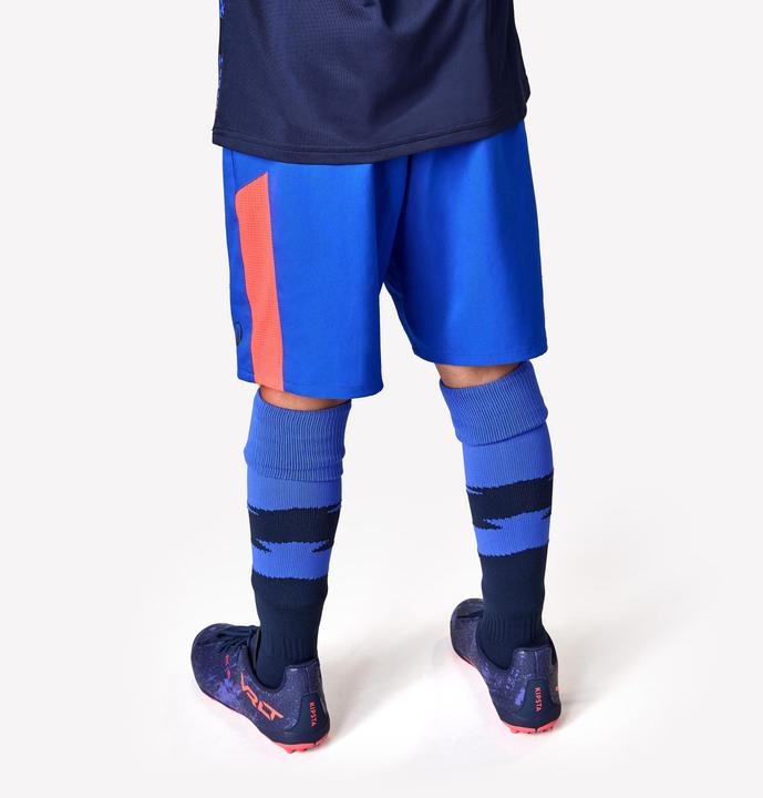 Immagine prodotto Kipsta Kinder Fussball Shorts - Viralto blau/rot (140)