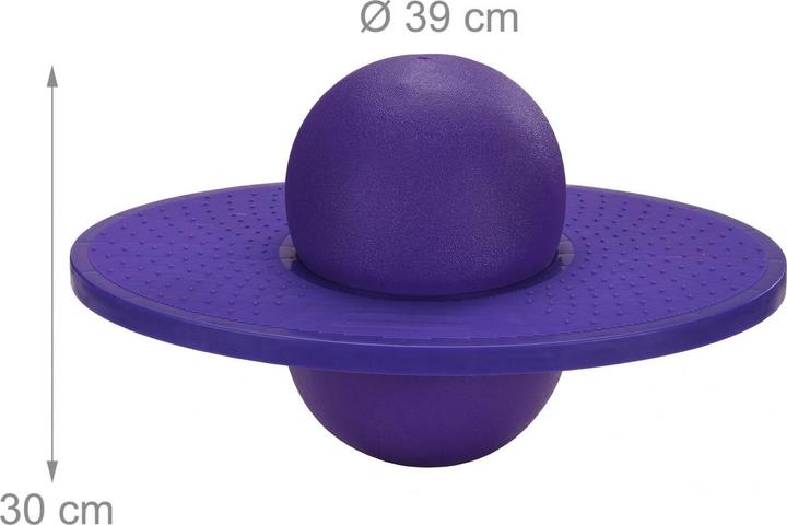 Produktbild Relaxdays - Pogo Ball für Kinder bis 100 kg, Lila