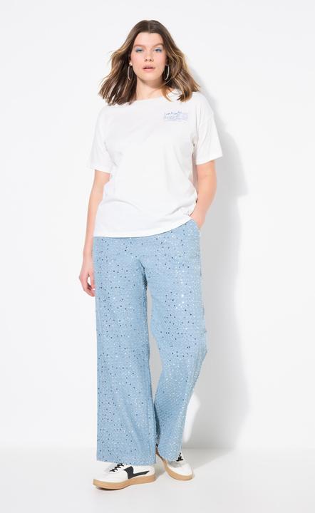 Produktbild Studio Untold Jeans, Wide Legs, Pailletten, Jeansoptik, Glitzer (44)