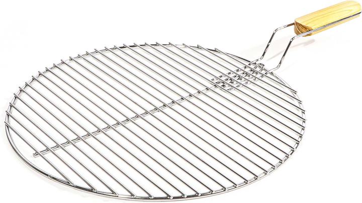 Wiltec Round Grill Grate Ø44.5cm of Stainless Steel with Handle as Cooking Grid for Charcoal, Gas BBQ etc.