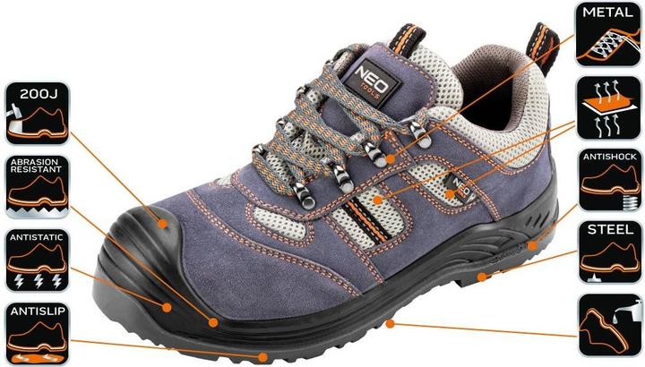 Productafbeelding Neo Werkschoenen suède leer maat 39 CE (S1P, 39)