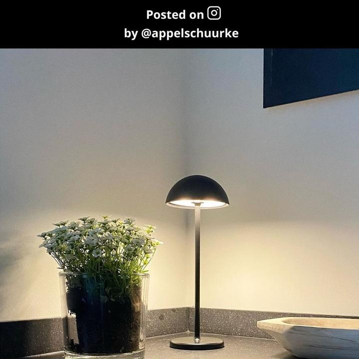 Image du produit Lucide JOY - Lampe de table extérieur - Ø 11,5 cm - LED Dim. - 1x1,5W 3000K - IP54 - noir 15500/02/30 (215 lm)