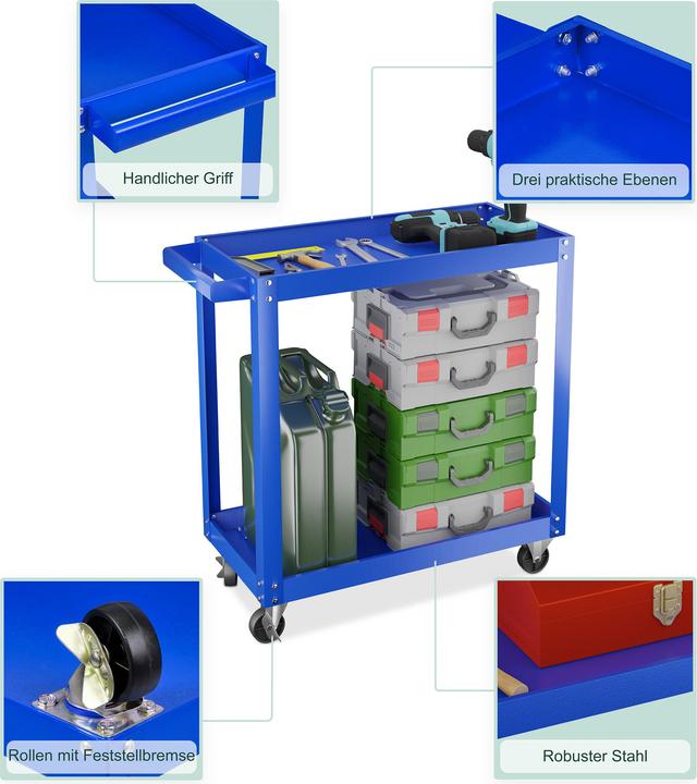 Actual product image Relaxdays Tool Trolley (1 x)
