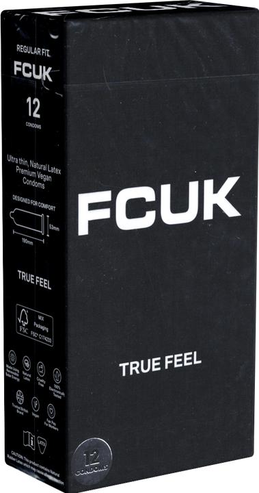 Fcuk «Thin Condoms» Black, vegane Kondome, 12 Stück, 53 mm (12 pcs.)