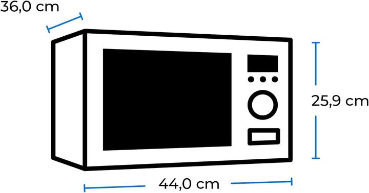 Actual product image Exquisit Retro RMW720-3GDIG (20 l)