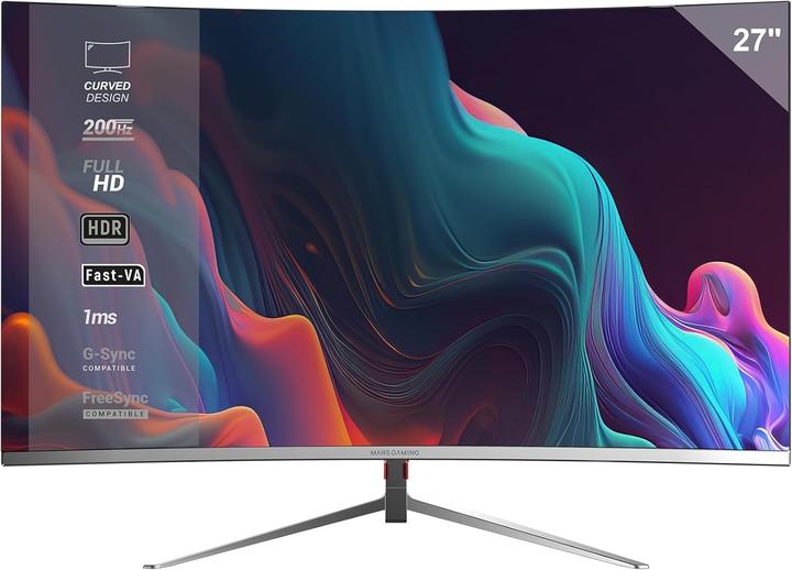 Actual product image Mars Gaming MV-27CW (1920 x 1080 pixels, 27")