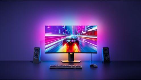 Immagine prodotto Nanoleaf Striscia luminosa a specchio per schermo 4D PC (Multicolore, 250 cm, Interno)