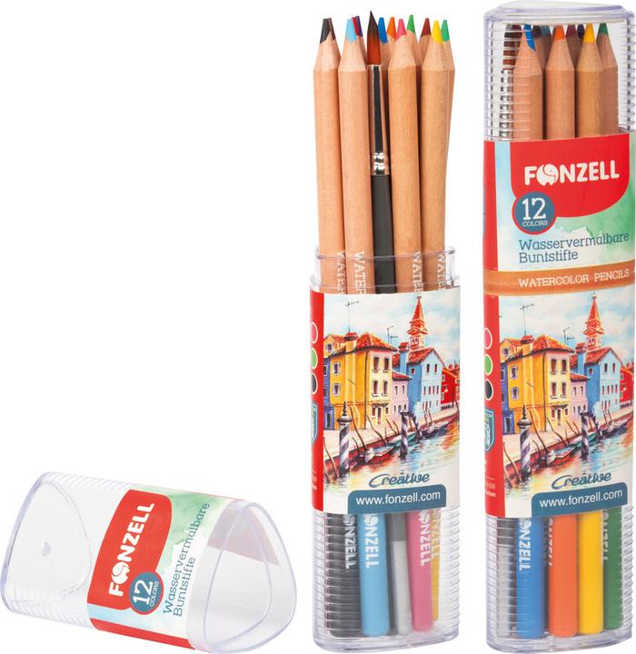 Produktbild Fonzell Farbstifte Creative Aquarelle (12x)
