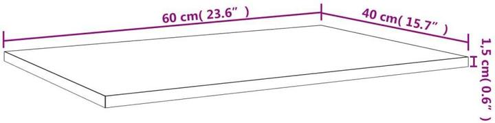 Immagine prodotto vidaXL Sheila (60 x 40 x 1,5 cm)