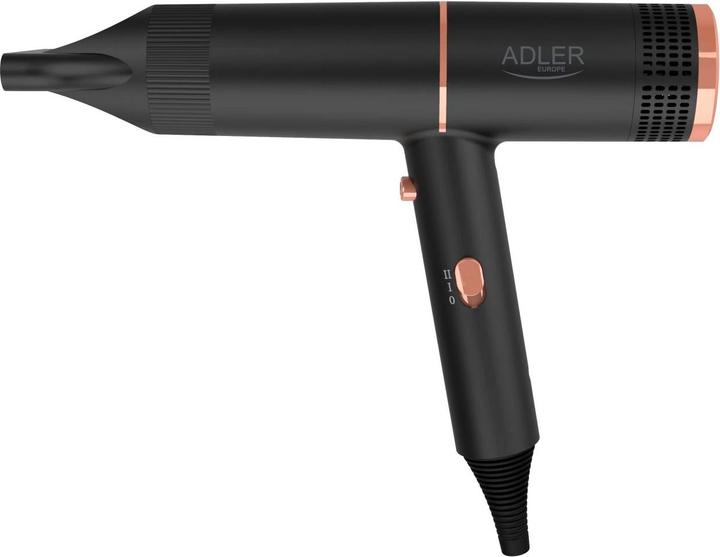 Adler Hair Dryer | AD 2278 | 1400 W | Number of temperature settings 2 | Ionic function | Black