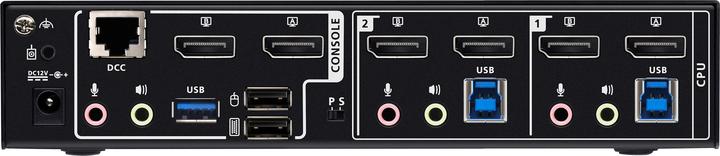 Actual product image Aten CS1942DPA KVMP-Switch 2-fach Dual-Display, DisplayPort, USB 3.0, 8K