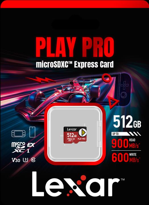 Produktbild Lexar Play Pro (512 GB, microSD Express, U3, UHS-I)
