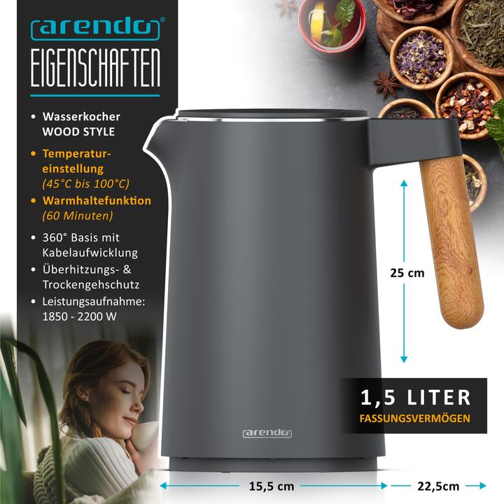 Produktbild Arendo Wasserkocher (1.50 l)