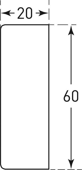 Actual product image Moravia MORION surface protection rectangle 60/20