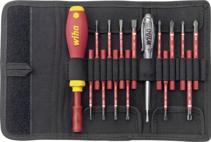 Productafbeelding Wiha Verwisselbare messenset (Schroeven met sleufkop, Torx (TX), Kruisvormig PZ, Phillipps kruissleuf (PH))